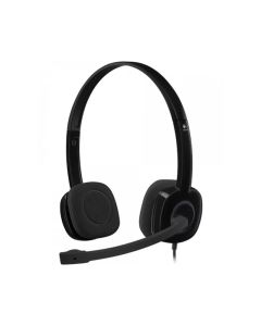 Logitech Overhead H151, жични, черни, 3.5 mm жак, 122 dB, 1.8 m кабел