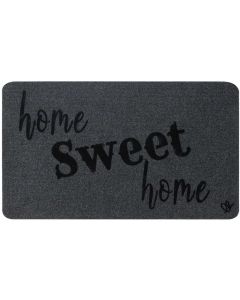 Olivo Изтривалка Zeus - Home Sweet Home, 100% полиестер, 40 х 70 cm, сива