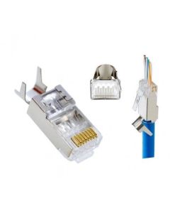 Pass-through конектор RJ45 Cat6, Cat7 екраниран