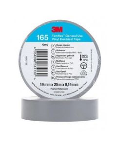 Изолационна лента 3М - 165, 20м/19мм Temflex бяла