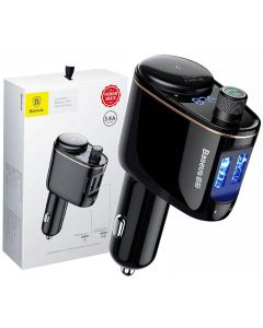 Безжичен MP3 плеър за кола Baseus S-06Black OS CCHC000001 - черен