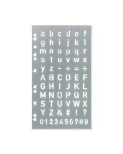 Filofax Шаблон за писма, с букви