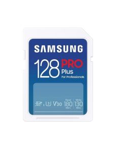 Samsung 128GB SD Card PRO Plus, UHS-I, Read 180MB-s - Write 130MB-s
