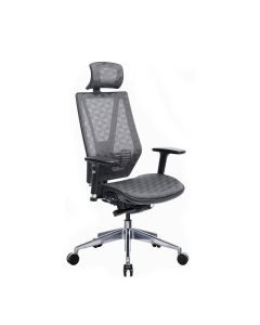 Ергономичен стол RFG TECH@LINE, Multi-function механизъм, до 250 kg, сив