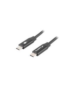 Lanberg USB-C M-M 2.0 cable 0.5m Quick Charge 4.0, black