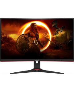Геймърски монитор AOC C27G2E-BK, черен, 27", 165 Hz, 1 ms, 350 cd/m2, FullHD 1920x1080, HDMI, DP, VGA