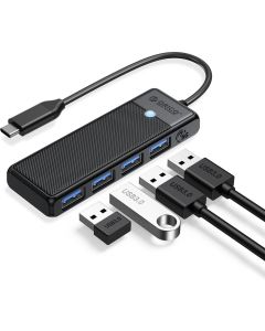 Orico хъб USB3.1 HUB Type-C - 4 x USB3.0 - PAPW4A-C3-015-BK