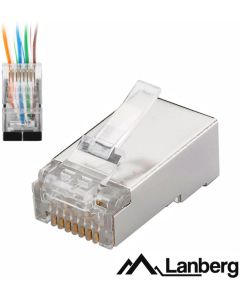 Lanberg RJ-45 FTP CAT.5e plug 8P8C Pass Throug Type (100 pcs)