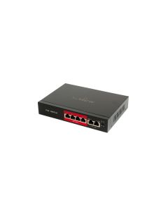4 port 10/100 POE комутатор + 2 порта up link 10/100 48v up to 250m SV-POE04