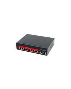 8 port 10/100 POE комутатор + 2 порта up link 10/100 48v up to 250m SV-POE08