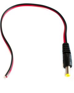 SV-PJ-1 Захранващ жак 20см. DC 5.5 х 2.1mm Мъжки, 50 броя