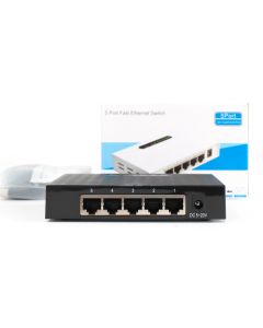 SV-SW05-G Суич 5 порта 10/100/1000,VLAN, Захранване от 5v до 20v