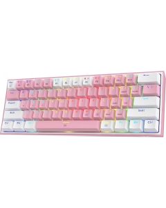 Redragon Fizz Pro K616, USB Type-C, Bluetooth 5.0, RGB, Red switch, Бял - Розов