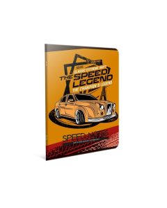 Gipta Тетрадка Speed, А4, бяла хартия, широки редове, PP корица, 60 листа