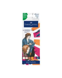 Faber-Castell Маркер Goldfaber Sketch - Manga, 6 броя