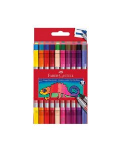 Faber-Castell Флумастери, двойни, 20 цвята