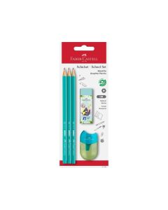 Faber-Castell Комплект моливи, острилка и гума 1111 School Set, асорти