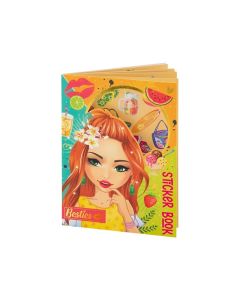 Moxy Книжка със стикери, А5, 8 листа, оранжева