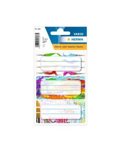 Herma Самозалепващи се етикети Цветове, ученически, 9 броя