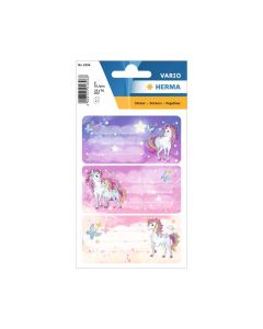 Herma Самозалепващи се етикети Еднорог, ученически, 6 броя