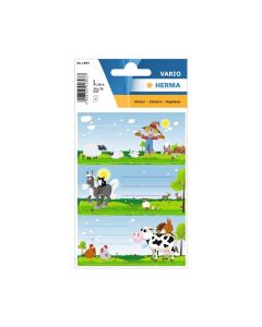 Herma Самозалепващи се етикети Ферма, ученически, 9 броя