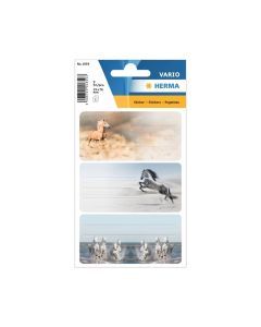 Herma Самозалепващи се етикети Коне, ученически, 9 броя
