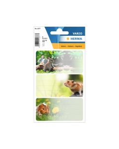 Herma Самозалепващи се етикети Гризачи, ученически, 9 броя