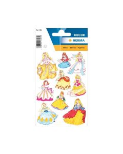 Herma Самозалепващи се етикети Принцеси, 3 листа