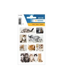 Herma Самозалепващи се етикети Малки котета, 3 листа
