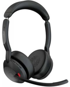 Jabra Evolve2 55 стерео слушалки, Bluetooth, Link380c, MS, черен