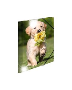 Herma Папка Animals, картонена, с ластик, A4, PP, кучета