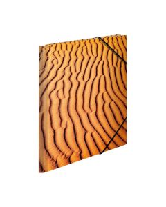 Herma Папка Nature, картонена, с ластик, A4, пясък