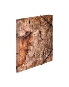 Herma Папка Nature, картонена, с ластик, A4, дърво