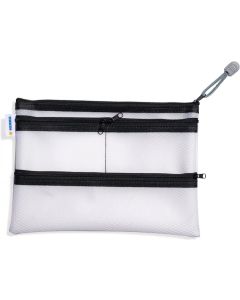 Herma Папка Universal Multibag, А5, с 4 отделения, с черен цип