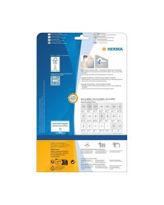 Herma Самозалепващи етикети, A4, презалепващи, 63.5 х 38.1 mm, 21 бр.,