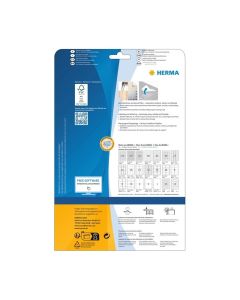 Herma Самозалепващи етикети, A4, презалепващи, 99.1 х 139 mm, 4 бр, 25 листа