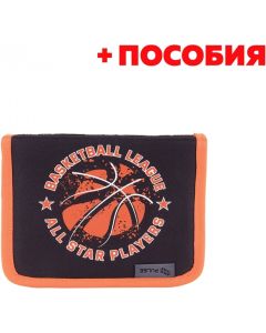 Pulse Несесер Basketball League, пълен, черно-оранжев