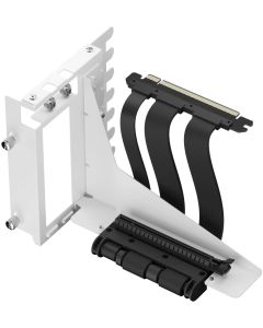 Fractal Design FLEX 2 PCIE 4.0х 16, брекет за вертикален монтаж за видео карта, бял