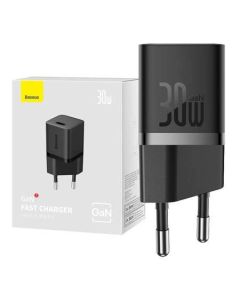 Универсално мини зарядно Baseus GaN5 бързо зареждане 30W CCGN070401 - черно