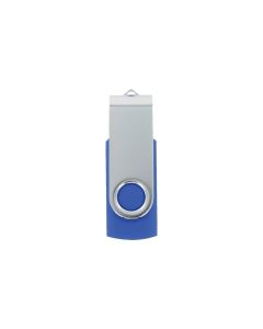 USB флаш памет Swivel, USB 2.0, 16 GB, без лого, синя
