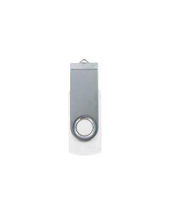 USB флаш памет Swivel, USB 2.0, 16 GB, без лого, бяла