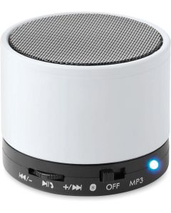 More Than Gifts Тонколона Round Bass, с Bluetooth, бяла