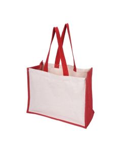 TOPS Торба Future, памук и юта, 42 х 19 х 33 cm, червена