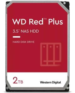 Western Digital Red Plus, 2TB HDD NAS, 5400rpm, 512MB cache, SATA 3