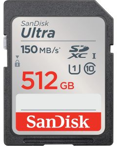 SanDisk Ultra SDXC UHS-I CARD 512 GB, 150MB; SDSDUNC-512G-GN6IN