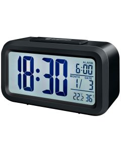 Будилник Bresser MyTime Duo LCD, черен