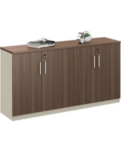Шкаф RFG Lisabon, 1600 х 400 х 840 mm, ПДЧ, тъмен дъб и сиво