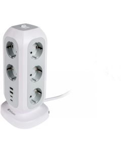 Verbatim EUPT-01 EU Power Tower 11 AC with 2 x USB-C - 2 x USB-A