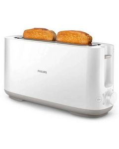 Тостер PHILIPS Daily Collection 8 настройки, компактен дизайн - бял