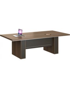 Работно RFG Заседателна маса Chicago, 2400 х 1200 х 750 mm, дъб Рейн и тъмносиво